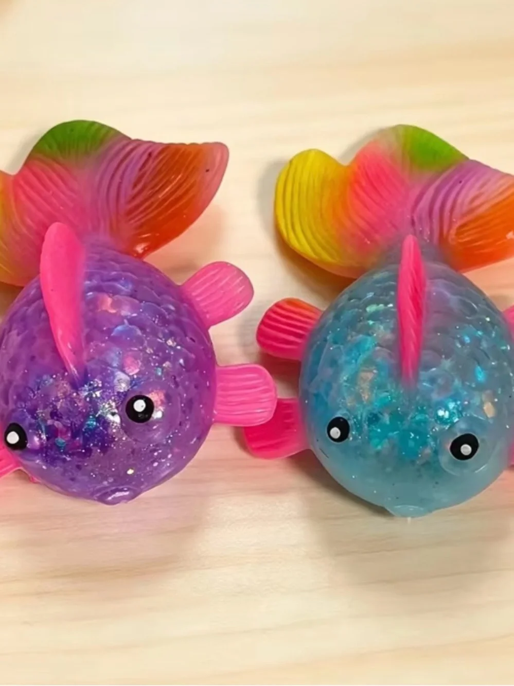 Colorful Floating Fish Toy - Pink, Blue, Purple, Orange 1pc.